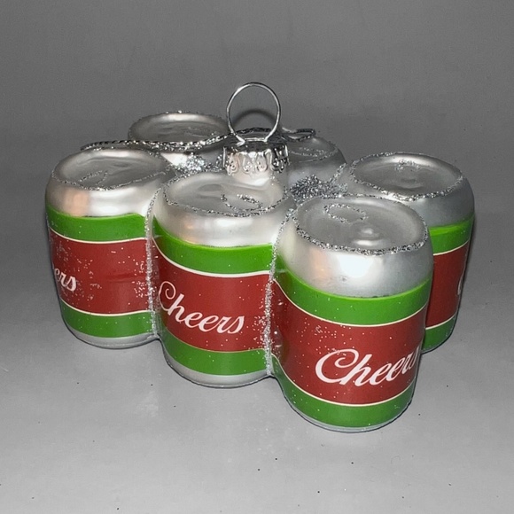 Six Pack pf Beer Ornament - Cans - Picture 2 of 6